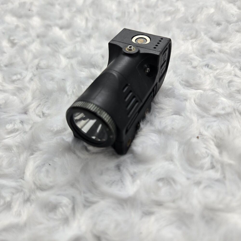 Compact Tactical Rail Mounted Weapon Light LED Flashlight Picatinny Mount Black